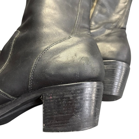 Cole Haan Black Vegan Faux Leather Heeled Boots Size 9B | 3271 - Picture 6 of 10